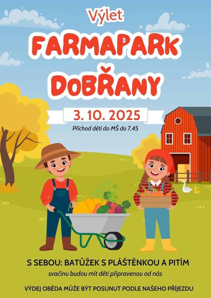 výlet -  Farma Dobřany