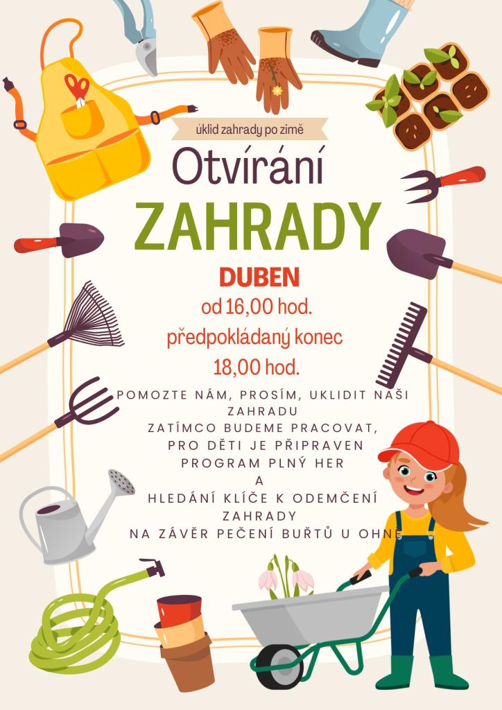 Otvírání zahrady