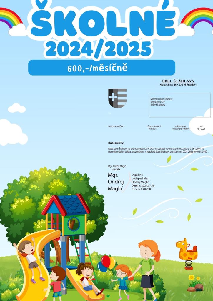 školné 2024/25