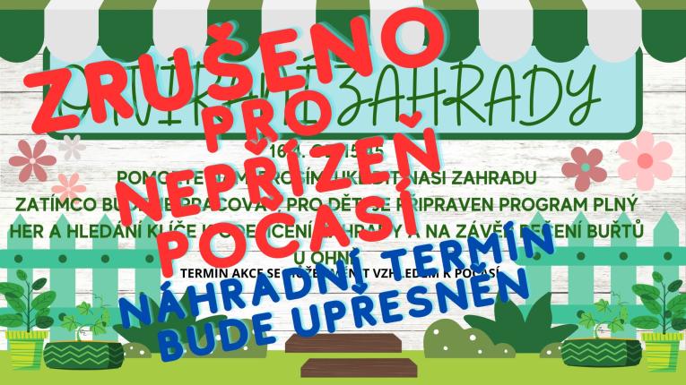 zrušení akce-náhradní termín bude upřesněn